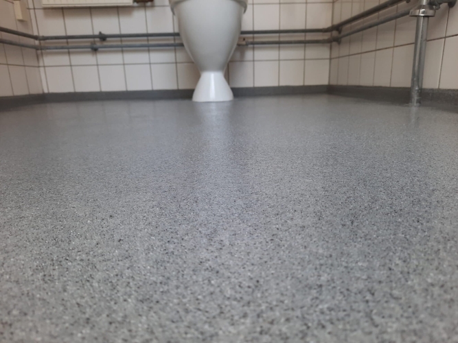 Epoxy gulv badeværelse toilet